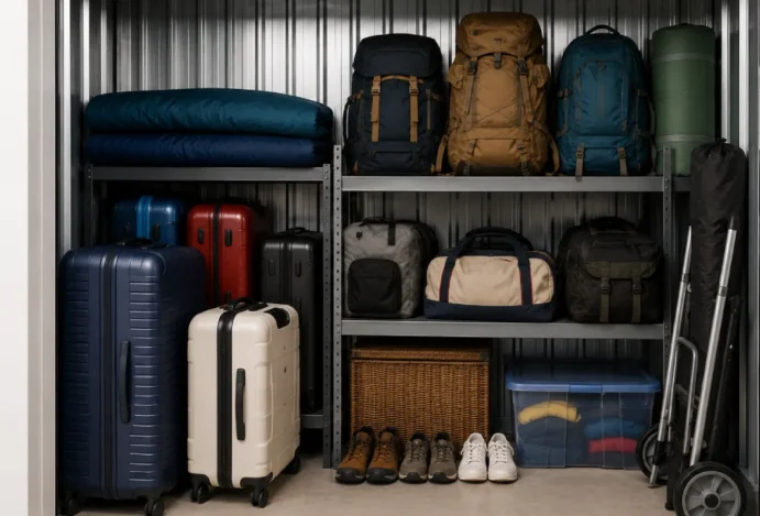 Onde guardar malas, mochilas e acessórios de viagem sem ocupar espaço em casa