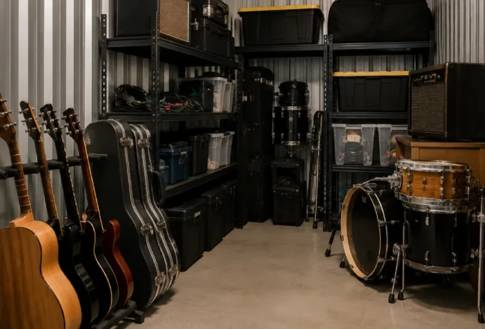 Como guardar equipamentos musicais com segurança