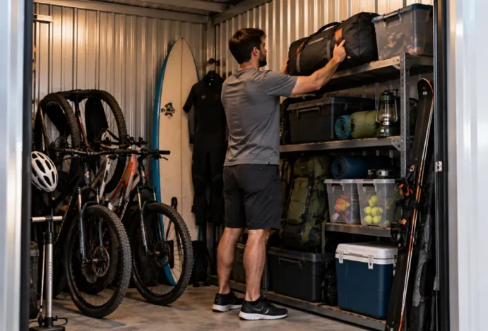 Como organizar equipamentos esportivos fora de casa