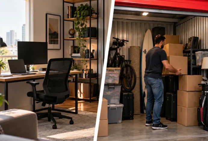 Home office e self storage: como o trabalho em casa aumentou a necessidade de espaço